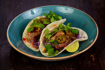 Tacos with meat