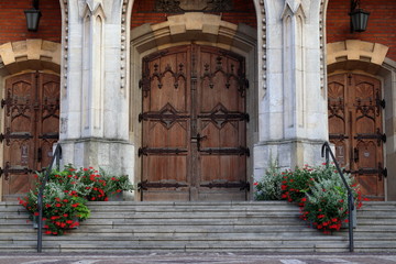 Fototapeta na wymiar St Joseph Church entrance