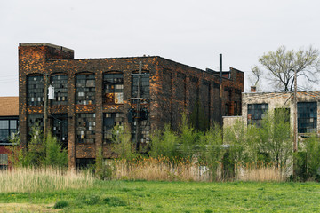 Abandoned buildings in Detroit, Michigan