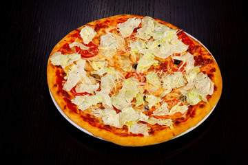 Delicious caesar pizza