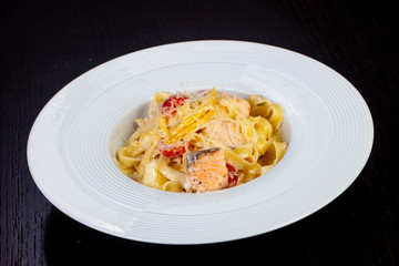 Delicious cheese pasta