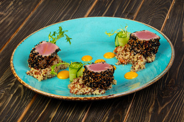 Roasted tuna fillet