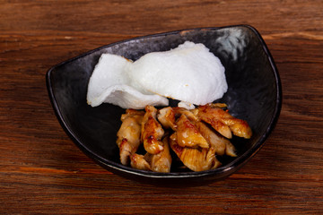 Chicken breast with teriyaki sauce
