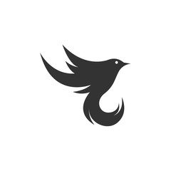 Bird Flat Logo Template Design