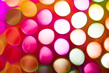 Rough circles on darker background