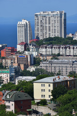 Fototapeta premium Russia. View of the summer Vladivostok 