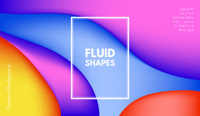 Abstract Colorful Shapes with 3d Effect.