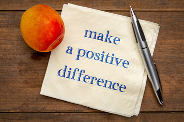 make a positive difference