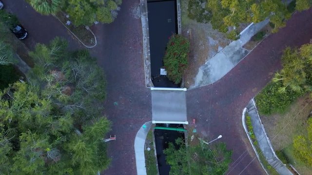 Top Down Shot of Roser Park in St. Petersburg, Florida.