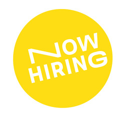now hiring label