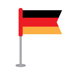 Isolated flag of Germany