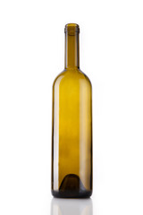 wine bottle isolated white.