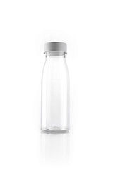 plastic bottle isolated white.
