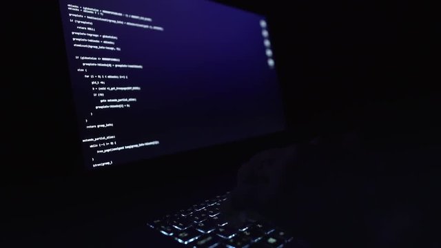 Hacking Password. Classic Screen. The Dolly Track Towards Pc Screen