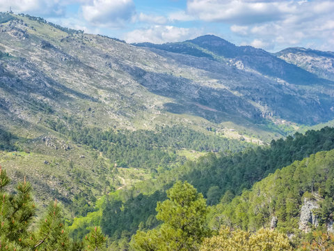 Rio Borosa en Parque Natural de Cazorla en Jaen, Andalucia, España