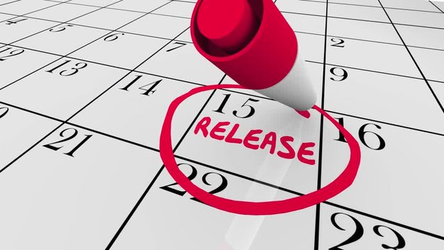 Release New Product Launch Available Calendar Day 3d Animation