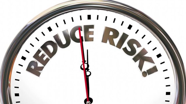 Reduce Risk Reducing Liability Danger Time Clock 3d Animation