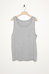 shirts with wood hanger isolated white.