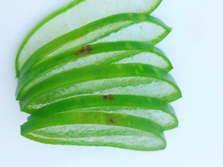 Aloe vera leaf slices. It’s a very nice symbol logo for skin care and b