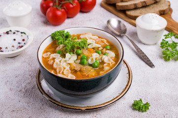 Thick traditional Italian soup