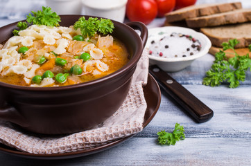 Thick traditional Italian soup