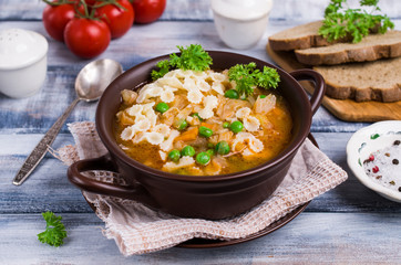 Thick traditional Italian soup