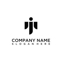 MJ letter logo design