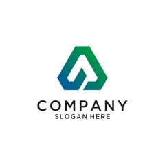 Letter A logo design