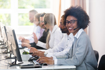 Portrait Of A Female Customer Service Executive