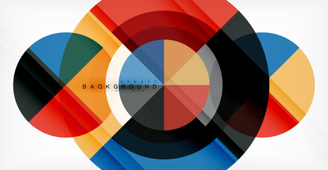 Obraz premium Vector circle abstract background