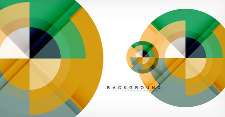 Vector circle abstract background