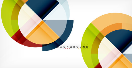 Vector circle abstract background