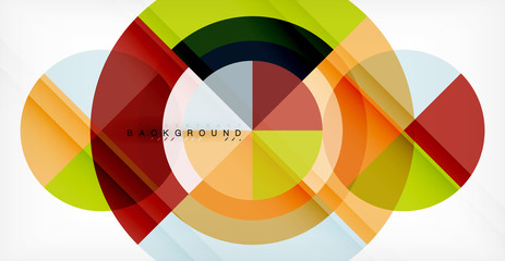 Fototapeta premium Vector circle abstract background