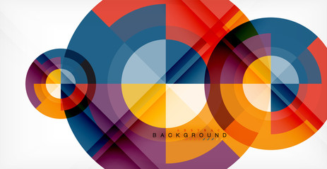 Obraz premium Wektorowy okręgu abstrakta tło