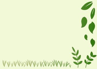 葉の模様のカード