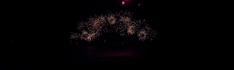 Annual summer fireworks event at Scheveningen beach in Den Haag, The Hague, Netherlands, Europe