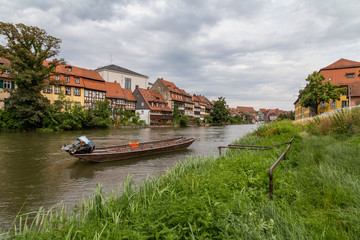 Little Venice in Bamberg at the river Regnitz