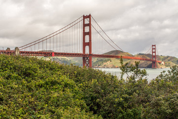 Picturesque view of Golden Gate bridge