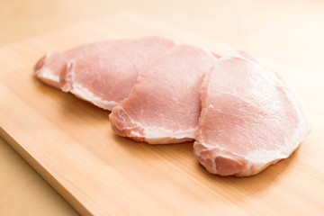 Raw pork meat