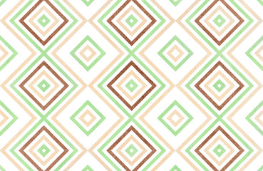 Watercolor geometrical pattern.