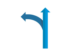 blue street sign sign symbol logo vector image direction arrow