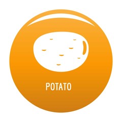 Potato icon. Simple illustration of potato vector icon for any design orange