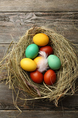 Easter eggs holiday concept