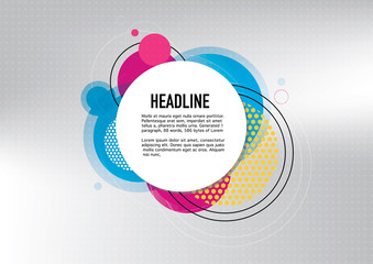 bright poster geometric pattern background abstract