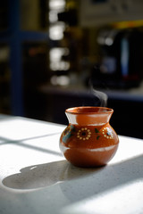 Traditional Mexican ceramic cup