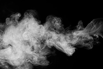 movement of smoke on black background, smoke background,