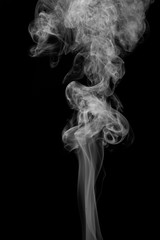 movement of smoke on black background, smoke background,