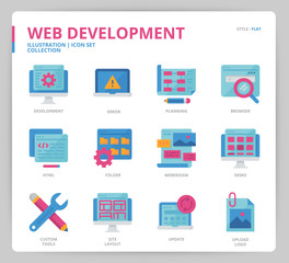 Web development icon set