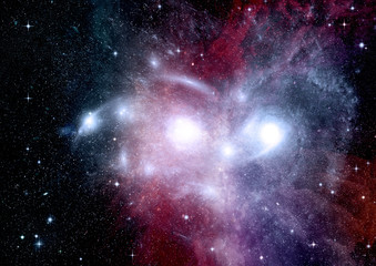 galaxy in a free space