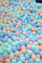 Colorful kids ball pit or ball pool playground for children
